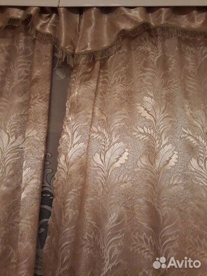 Шторы с ламбрекеном бу