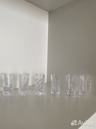 Рюмки хрустальные Гусь-Хрустальный новые