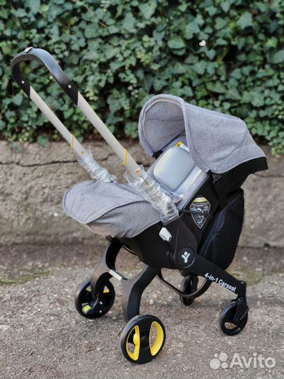 Коляска автолюлька foofoo Doona 4в1 Серая
