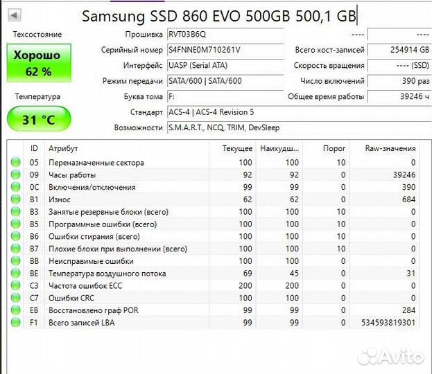 Жесткий и твердотельный диски HDD, ssd