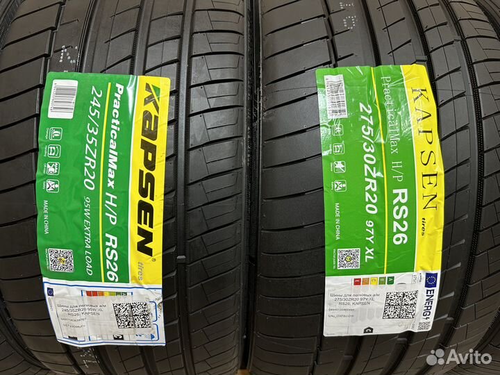Kapsen RS26 Practical Max HP 245/35 R20 и 275/30 R20 103VR