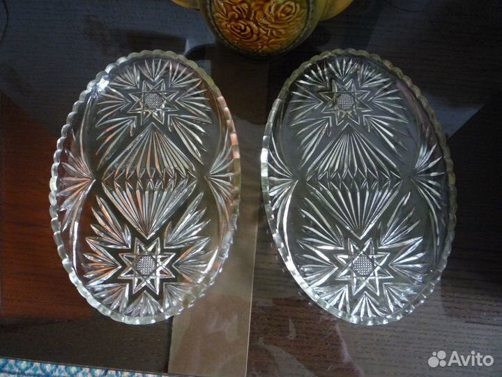 Блюдо советское стекло