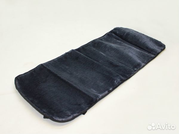 Накидка на сиденье искусственный мех серый, на