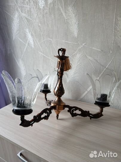 Бронзовая люстра СССР