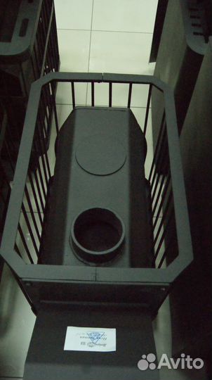 Печь для бани Баррель со съемной каменкой