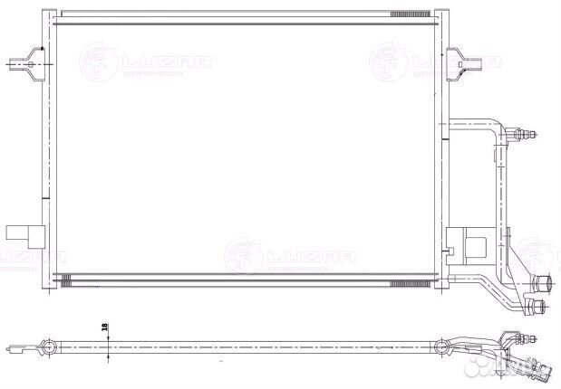 Радиатор кондиционера Audi A6 C5 97