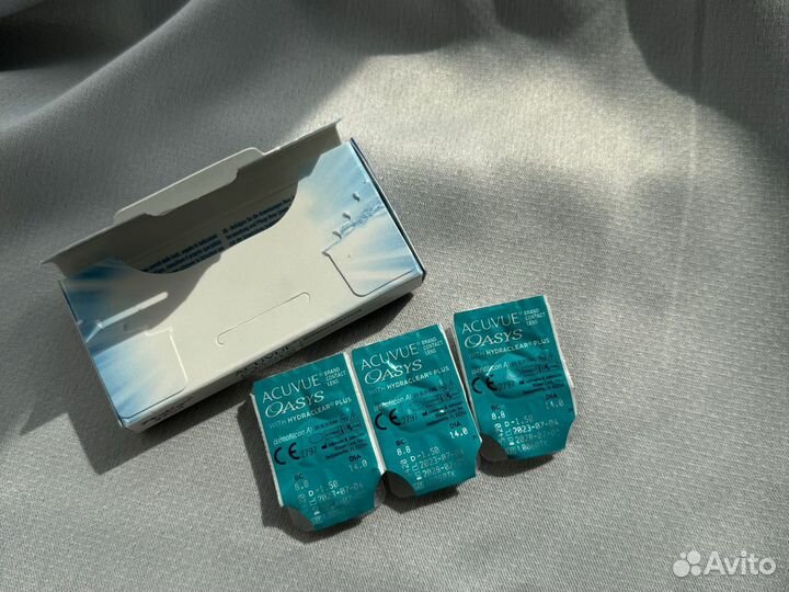 Новые линзы контактные Aquvue -1,5 -2,75 8.8