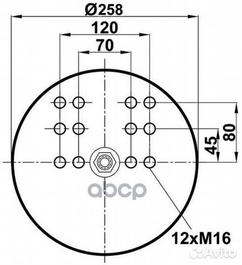 Воздушная подушка (опора пневматическая) BPW ECO