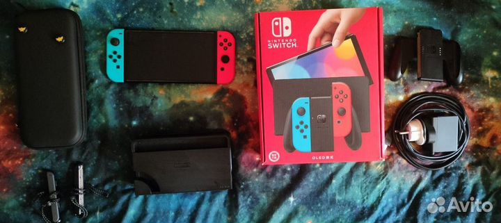 Б/у прошитый Nintendo Switch Oled 128 GB