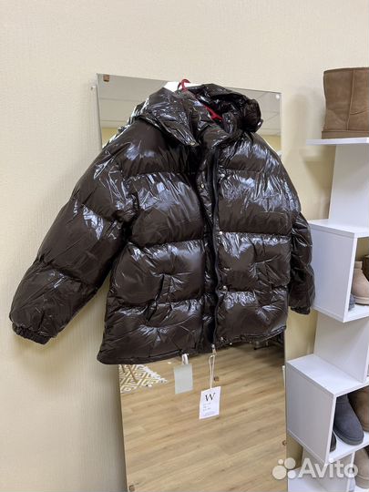 Куртка лаковая шоколадная