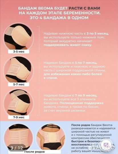 Бандаж для беременных и после родов