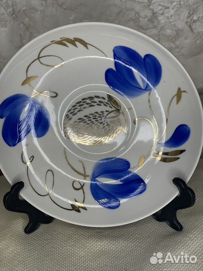 Разные блюдца Дулево фарфор СССР
