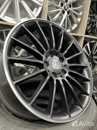 Диски спицы r18 5*112 одной ширины amg гравировка