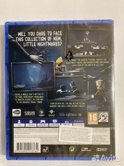 Sony PS4 диск Little Nightmares II,новый,запечатан