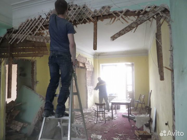 Очистка участка. Снос домов