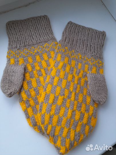 Варежки женские зимние