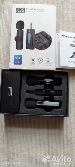 Петличный микрофон К35 для телефона и ноутбука