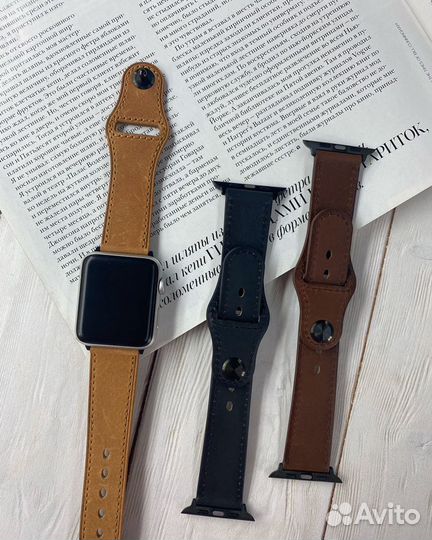 Кожаный ремешок Apple Watch