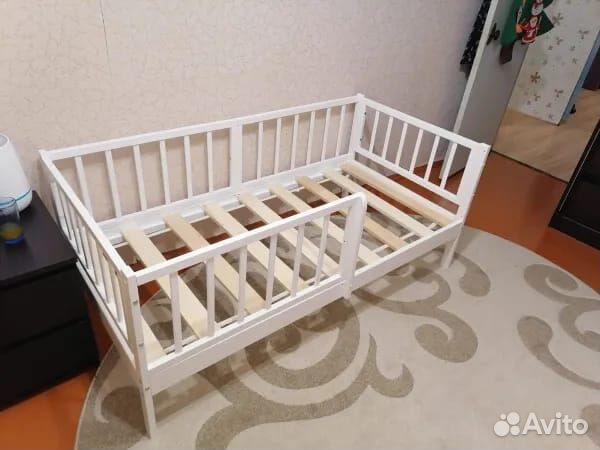 Кровать лдсп детская выдвиж спальн без мягкой спин