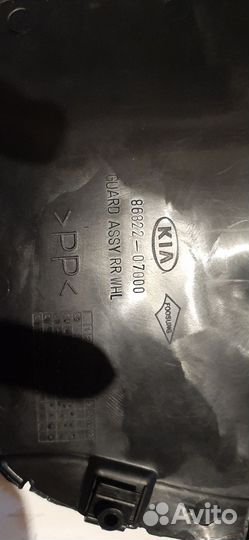 Kia picanto подкрылок задний правый