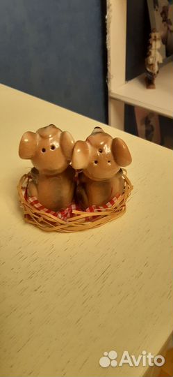 Солонка и перечница фарфор