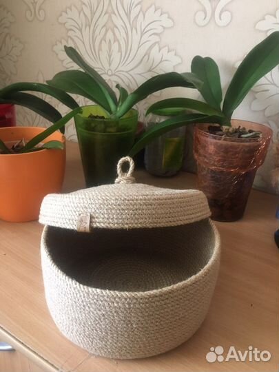 Корзина из джута