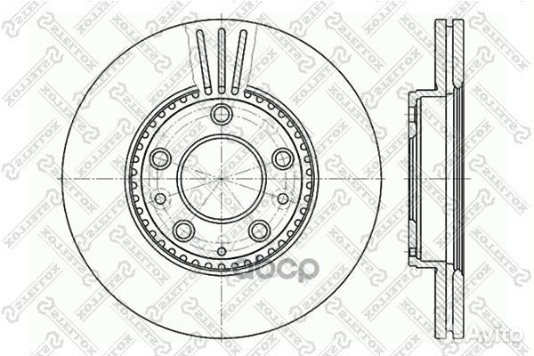 6020-3245V-SX диск тормозной передний Mazda 6
