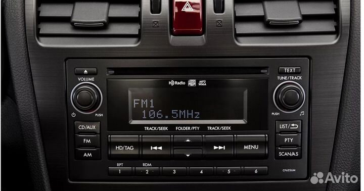 Штатная магнитола на Subaru Forester SJ с рамкой