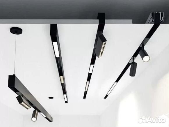 Магнитные трековые светильники, шинопроводы, споты