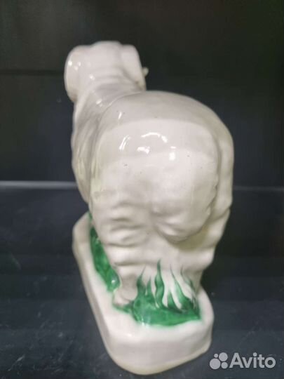 Статуэтка Баран, старая гжель