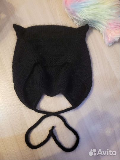 Шапка чепчик с ушками