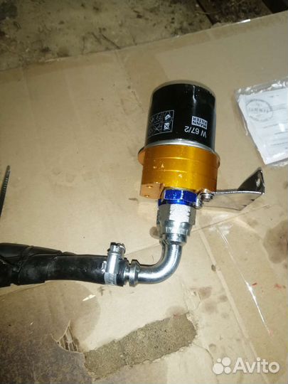 Вынос масляного фильтра на двигатель к6а Сузуки