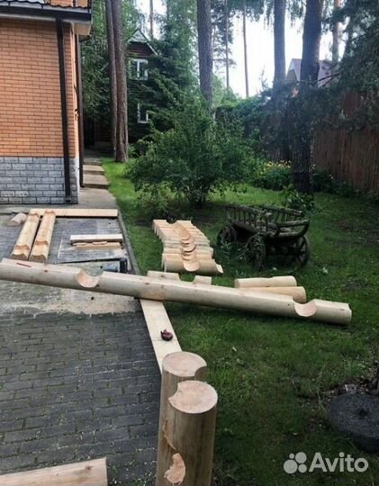 Замена бревна