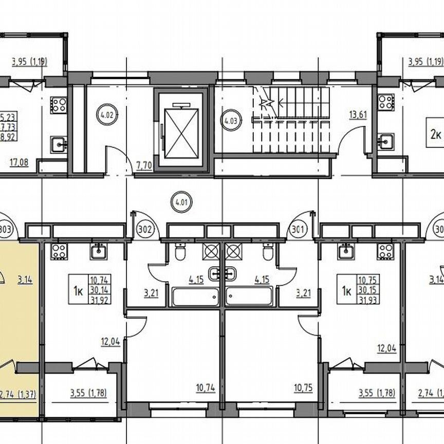 Квартира-студия, 24,7 м², 4/12 эт.