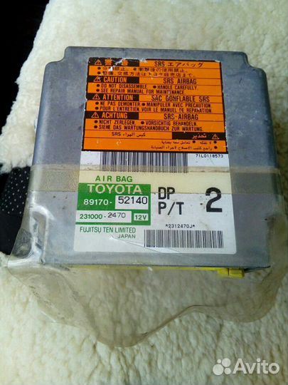 Блок air bag тойота витц