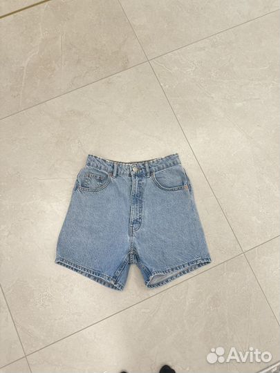 Джинсовые шорты zara 36