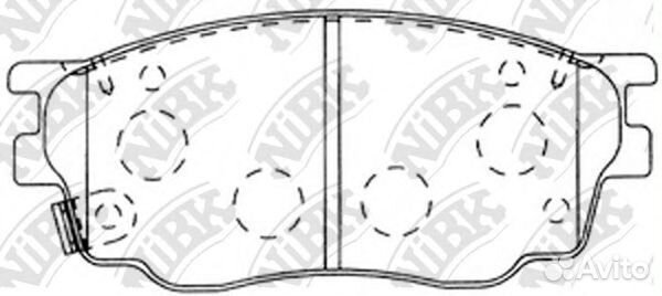 Комплект тормозных колодок PN5483 nibk