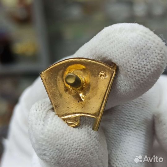 Советский Значок влксм Ленин На Винте Тяжёлый СССР