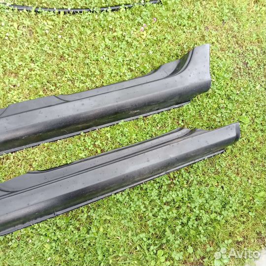 Пластиковые накладки на пороги лада калина 12г
