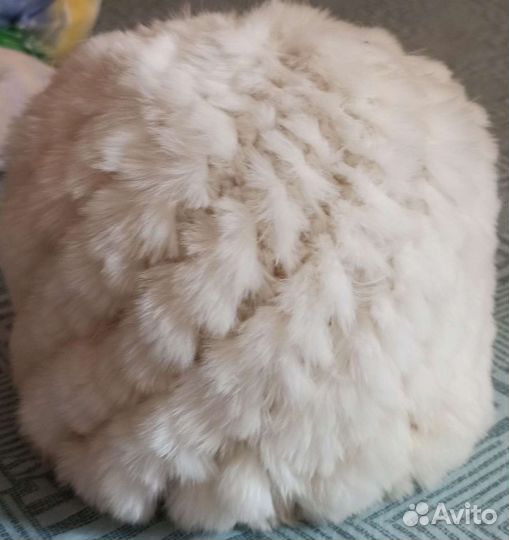 Шапка женская вязаная кролик новая