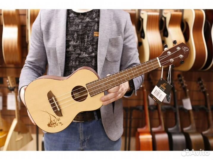 Ortega RU5 RU Series Spruce укулеле концертная