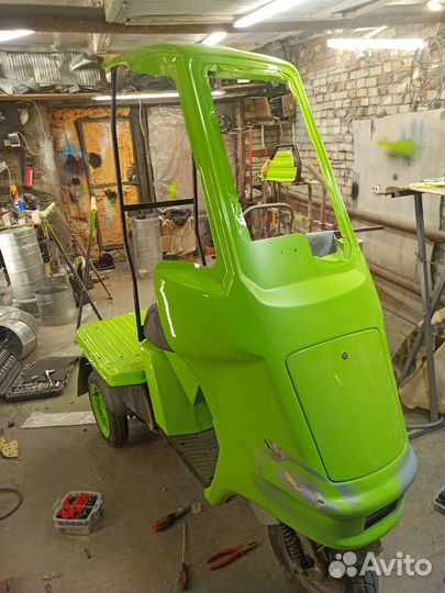 Трёхколёсный скутер honda gyro up с крышей