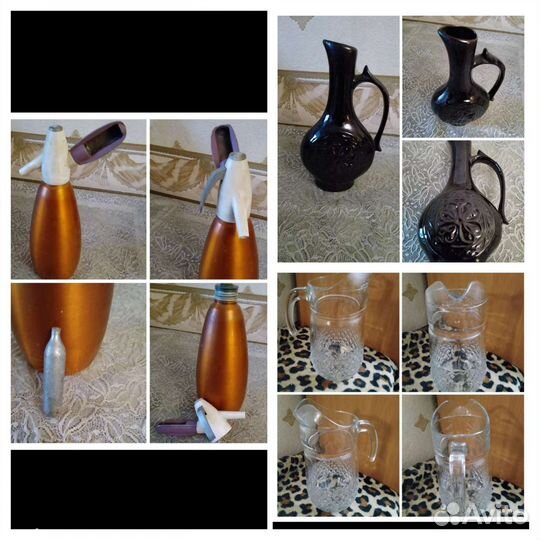 Красивые графины,стопки и заварник(ретро СССР)