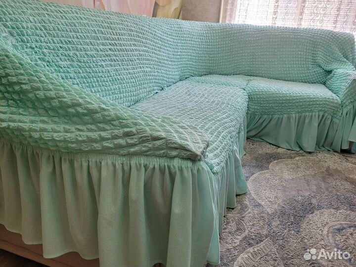 Чехол на угловой диван бу