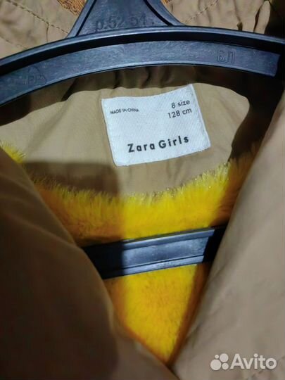 Плащ на девочку Zara утепленный