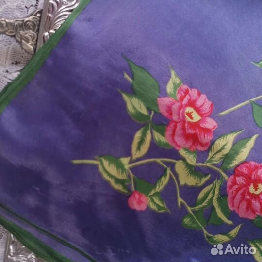 Платок винтажный Розы