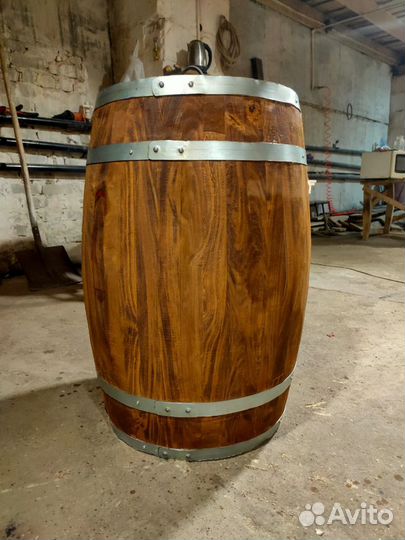 Бочка декоративная деревянная