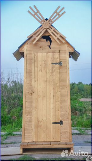 Уличный туалет деревянный JKT227