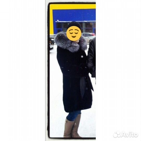 Шуба мутоновая с капюшоном