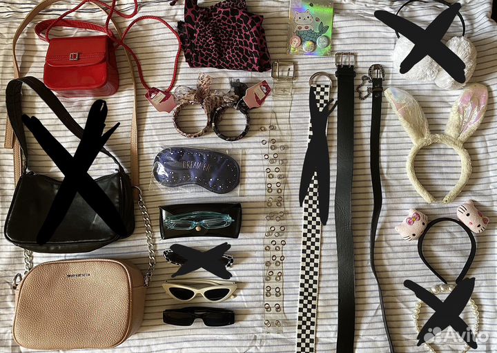 Аксессуары, сумки, очки, ремни пакетом